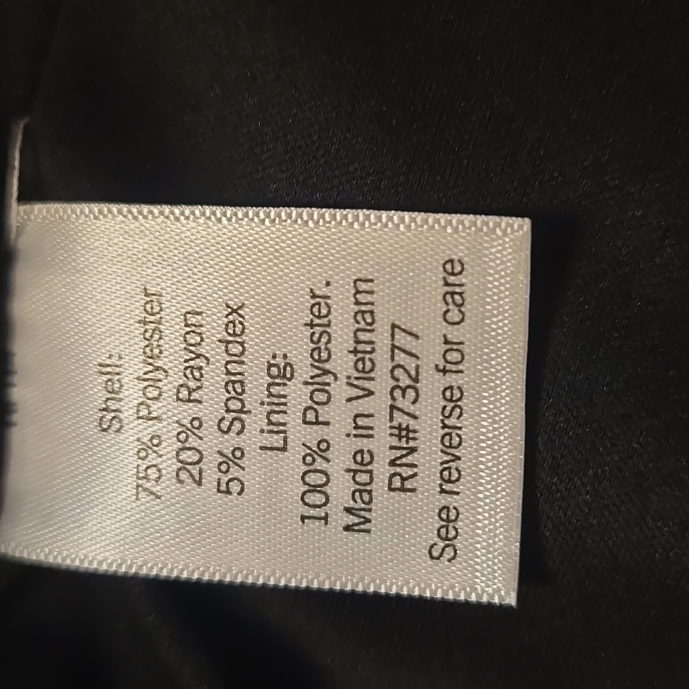 Womens Nine West Black Ponte Blazer Sz Large Petite NWT - Picture 7 of 7